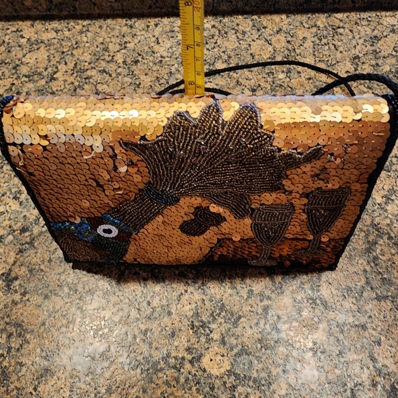 Unbranded Satin/Sequined Handbag - Picture 3 of 7